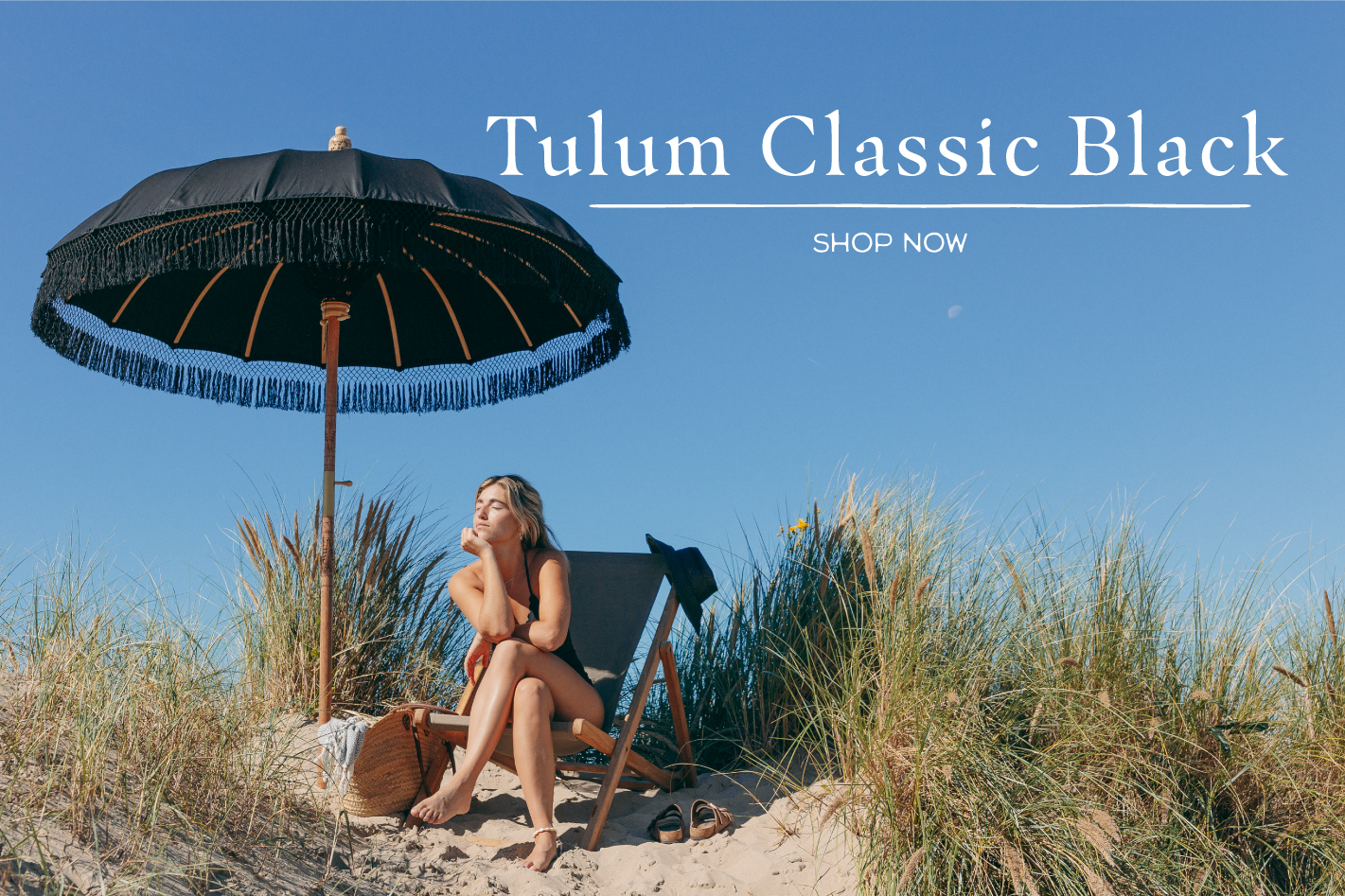 Tulum Classic Parasol Zwart