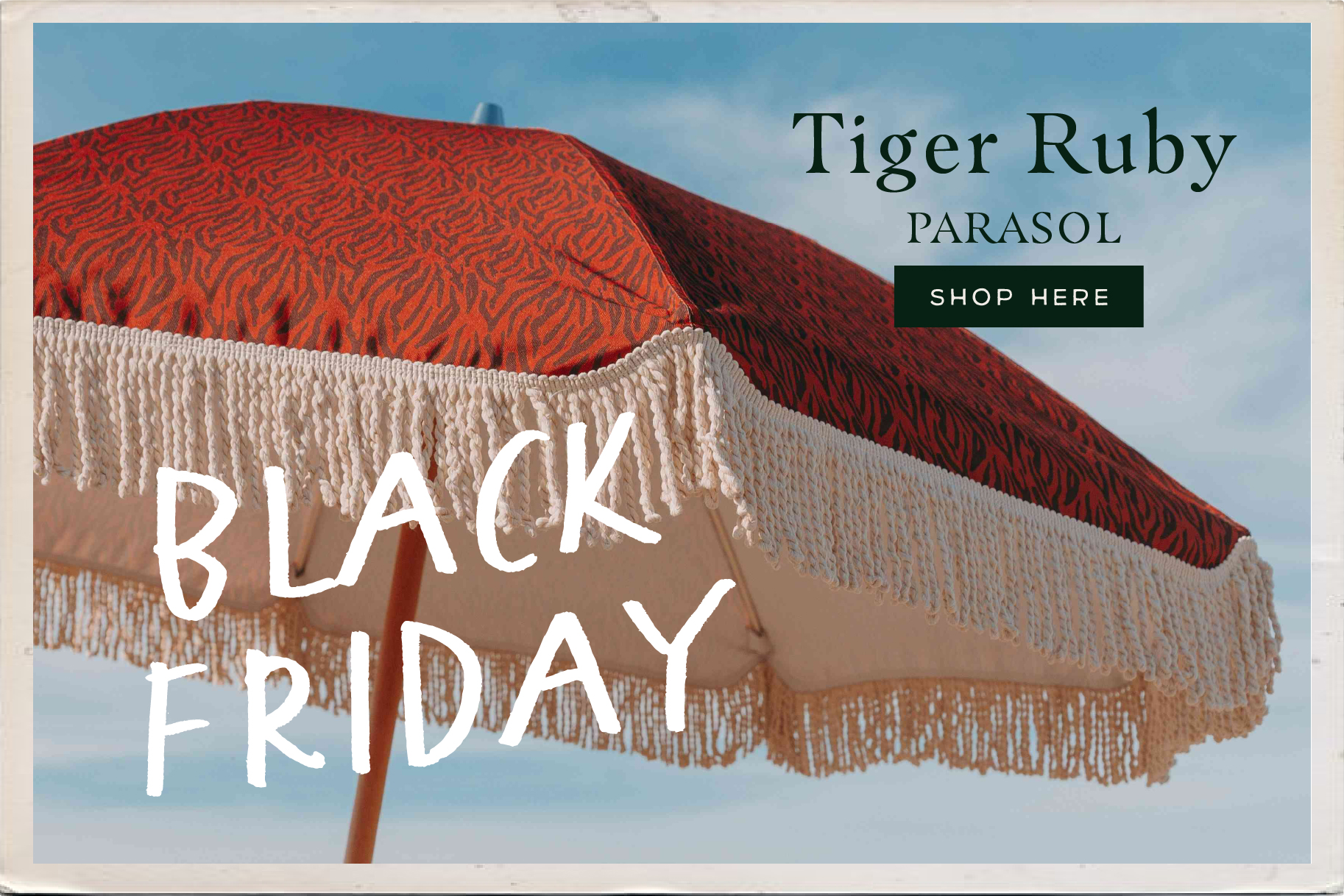 Black Friday Sale - Tiger Ruby Parasol